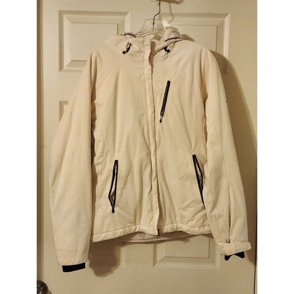 Columbia Titaninum Women Size Large Ivory Omnitech Jacket - Picture 1 of 10